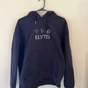 Black Elevated Faith Hoodie. ELVTD. Size S